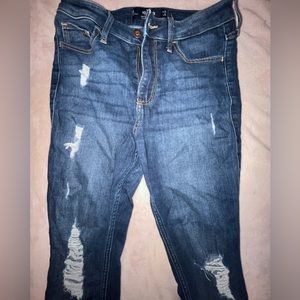 Hollister high rise ripped jeans